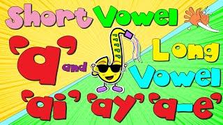 Short Vowel a / Long Vowel ai ,ay, a-e / Comparison Phonics Mix!