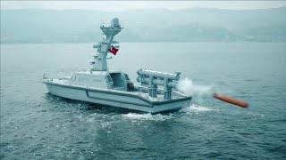 Turkish “MIR” USV Test-Fires Torpedo For The First Time