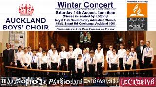 Auckland Boys' Choir - Winter Concert : Live at Royal Oak Seventh-day Adventist Church