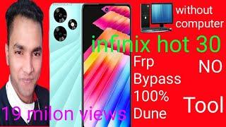 Infinix Hot 30 Frp Bypass Android 13| Infinix Hot 30 (X6831Google Account Bypass | X6831 Frp Bypass