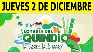 Resultados Lotería del QUINDÍO del Jueves 2 de Diciembre 2021 | PREMIO MAYOR 