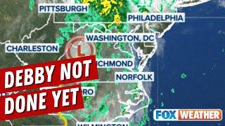 Debby Not Done As Northeast Faces Threat Of Flooding, Strong Winds And Tornadoes