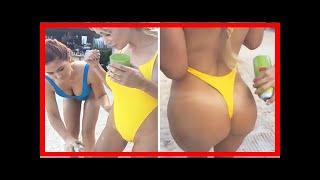 Breaking News | Naked travel blogger sara underwood enlists playboy babe pal to spray tan her bum