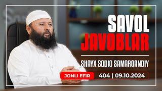 LIVE: Savol-javoblar №404 | 09.10.2024