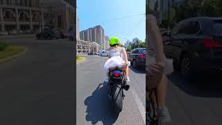 Wearing a dress on a bike?   Yeah, you know what happened next  #bikelife #motorcycle #funny