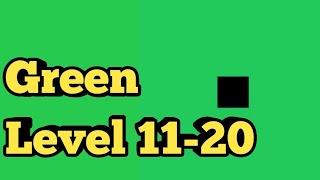 Green Level 11 12 13 14 15 16 17 18 19 20 Green Puzzle Game|Bart Bonte Game Walkthrough