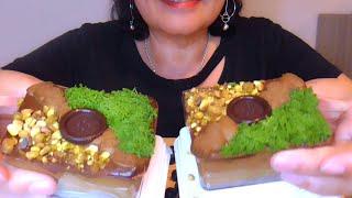 ASMR EATING | KNAFEH DUBAI CHOCOLATE MOUSSE | MUKBANG NO TALKING | EATING SOUNDS | MEB ASMR