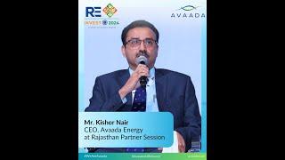 Mr. Kishor Nair highlights Rajasthan’s key role #AvaadaAtReinvest