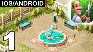 Gardenscapes - Walkthrough Level 1 - Restoring Garden - iOS Android