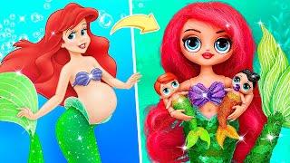 Ariel with Kids / 32 Mermaid DIYs for LOL OMG