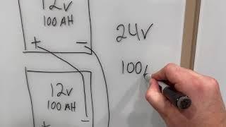 How to wire two batteries to get 12V or 24V