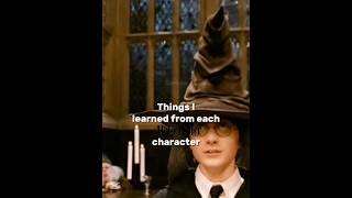 Things I learned from each Harry Potter Character!#harrypotter#edit#capcut#fypviralシ#shorts#tiktok..