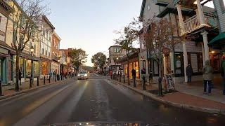 Bar Harbor, Maine - Drive Through Downtown Bar Harbor (4x Speed) (2020)