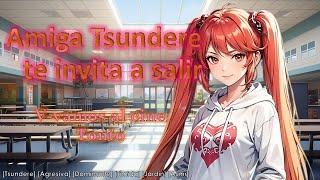 Amiga Tsundere  Te invita a una Cita (Asmr Roleplay) [Agresiva, Dominante, Novia, Romántico] [F4M]