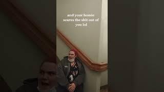Funny Work Break Prank: Scaring a Coworker on Stairs#prank #funny #workbreak #coworkers