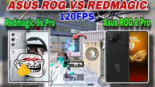 ASUS ROG 8 Pro vs REDMAGIC 9s Pro | rog 8 pro vs redmagic 9 pro PUBG/BGMI Test 2025 | Graphics.