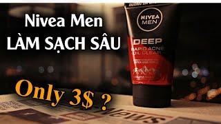 [Review] Sữa Rửa Mặt dành cho nam bị mụn || Huy quốc