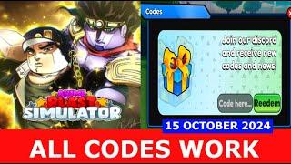 *ALL CODES* [BIZARRE] Anime Blast Simulator ROBLOX | OCTOBER 15, 2024