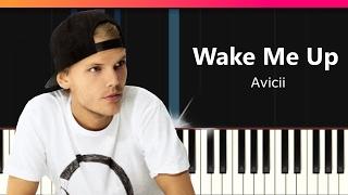 Avicii - "Wake Me Up" EASY Piano Tutorial - Chords - How To Play - Cover