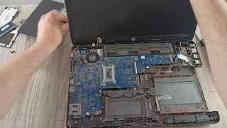 Разборка и чистка HP 250 G1/ Disassembling and cleaning a laptop