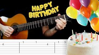 HAPPY BIRTHDAY Guitar Tabs | Tutorial