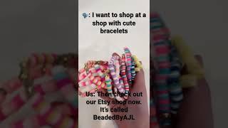 BeadedByAJL On Etsy #viral #preppy #claybeads #smallbusiness #fypp #bracelets