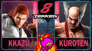 Tekken 8Kkazu (HWOARANG) VS Kuroten (HEIHACHI)4K 60ᶠᵖˢ #tekken8