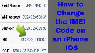 How to Change the IMEI Code on an iPhone IOS