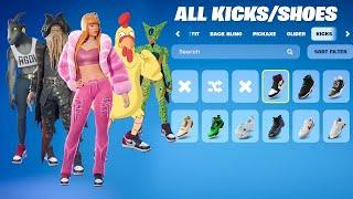 NEW Fortnite Shoes Showcase with All Collab Skins!