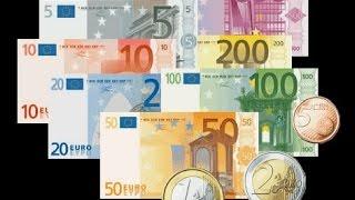 Как выглядят Европейские деньги "EURO"