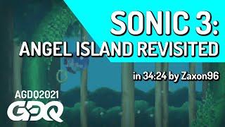 Sonic 3: Angel Island Revisited by Zaxon96 in 34:24 - Awesome Games Done Quick 2021 Online