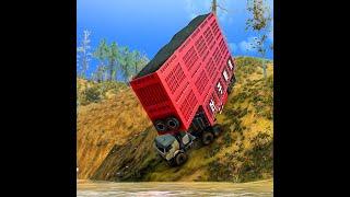 Amazing driver skills | Tense moments of an overloaded truck on a dangerous mountain track