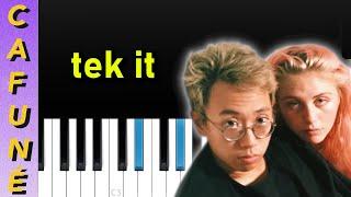 Cafuné - Tek It  (Piano tutorial)