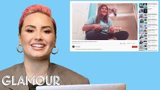 Demi Lovato Watches Fan Covers on YouTube and TikTok | Glamour