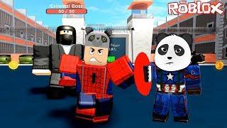 Panda ile Süper Kahraman Olup Kötü Adamları Durdurduk!! - Roblox Superhero Simulator