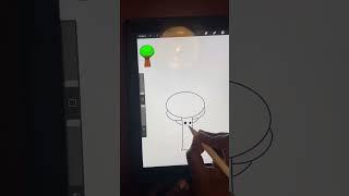 Drawing Mr. Tree From Sprunki on procreate