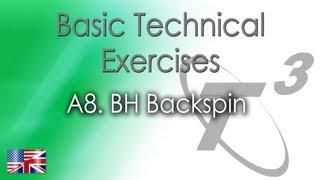 Basic Technical Exercise: A8. BH Backspin