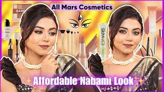 Durga Puja Look 4 | Affordable Nabami Look  using all Mars cosmetics 