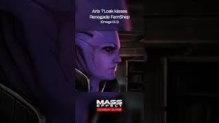 Aria kisses FemShep #masseffect #masseffectlegendaryedition