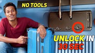 How to unlock forgotten combination lock password | Open any suitcase or luggage bag