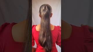 try this high ponytail hairstyle hack with claw clip️/#hairstyle #hair #hairtutorial #shorts #hacks