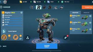 Raptor Shifang Full MK3 War Robots Gameplay