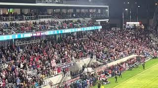 GOAL!!! Antonee Robinson USMNT scores on El Salvador in Columbus, Ohio #usmnt #soccer 1/27/2022