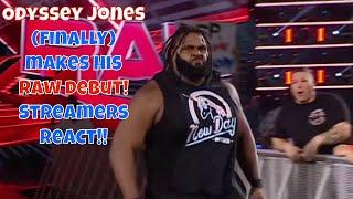 Streamers React! Odyssey jones makes his Raw debut!! #wwe #wweraw #odyssey