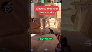 When baiting your team actually works.. #cs2 #counterstrike2