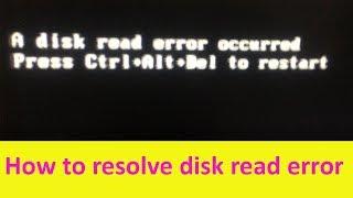 How to fix booting problems || disk read error ||