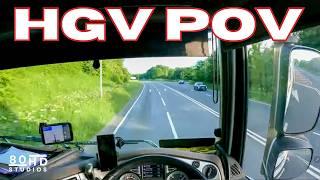 HGV Driver POV Driver Along. Trucking UK.