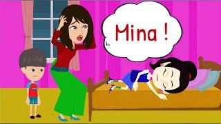 Mina is Very Sick ... !!! - Conversation in English - Mina English - English Communication Lesson.