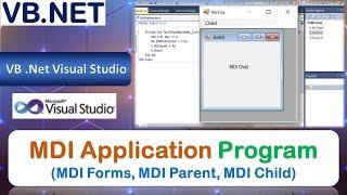 P65 | MDI Application Program | MDI Forms, MDI Parent, MDI Child | VB.NET