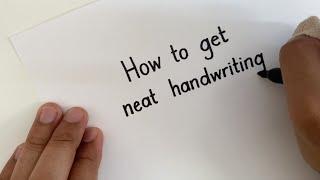 How to get NEAT Handwriting - Straight Lines in MINUTES!